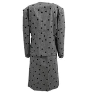 Christian Dior Setup Suit Jacket Skirt Gray #M