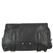 Balenciaga Black Sheepskin Belt Bum Bag