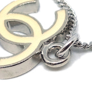 Chanel CC Chain Necklace Pendant Silver 07V