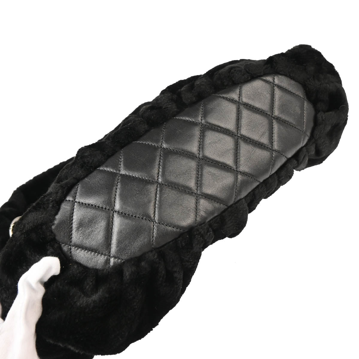 Chanel 2010-2011 Faux Fur Hobo Tote Bag