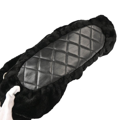 Chanel 2010-2011 Faux Fur Hobo Tote Bag