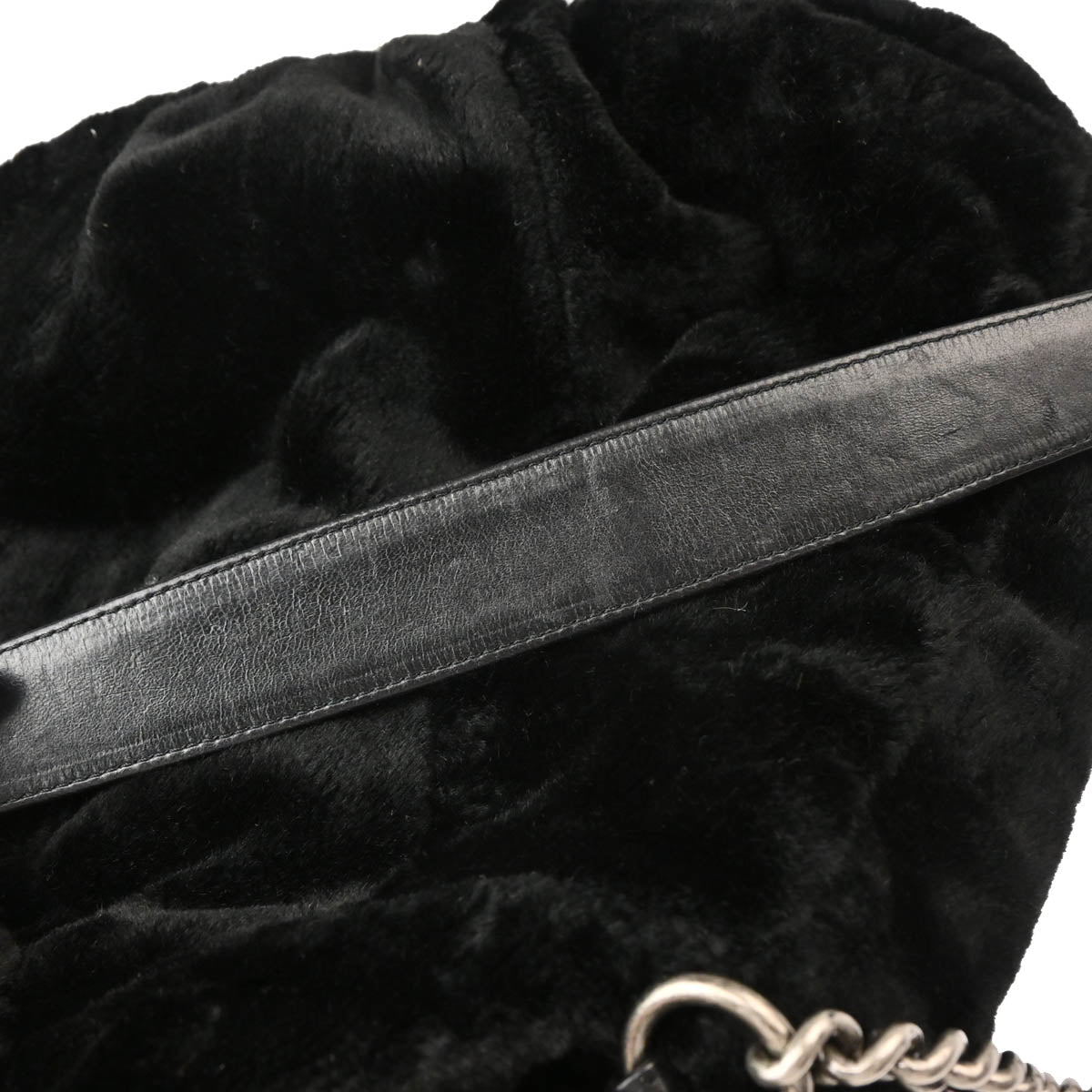 Chanel 2010-2011 Faux Fur Hobo Tote Bag