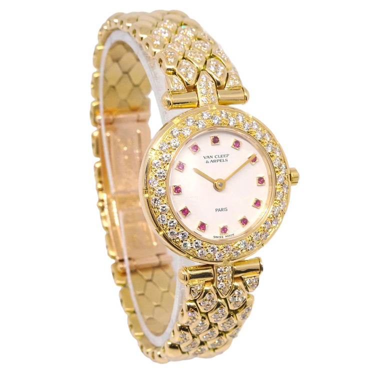 Van Cleef & Arpels Sport 2 Quartz Watch 18KYG Diamond Ruby