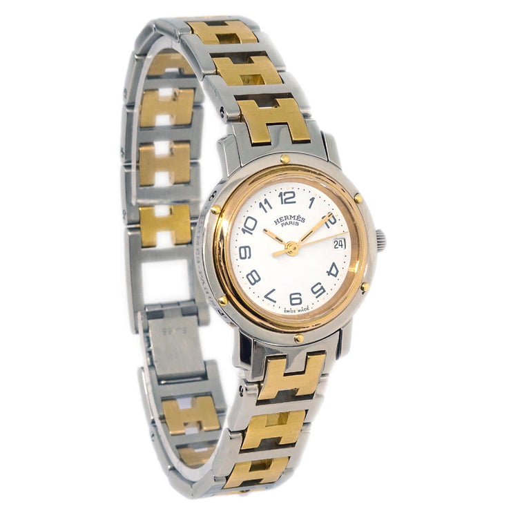 Hermes Clipper CL3.240 Quartz Watch SS