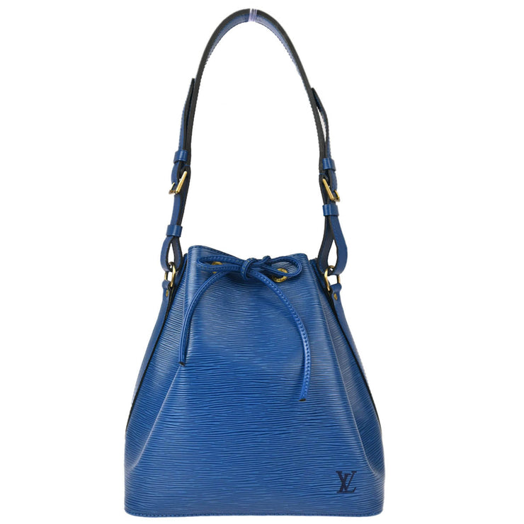 Louis Vuitton 1994 Blue Epi Petite Noe Shoulder Bag M40675