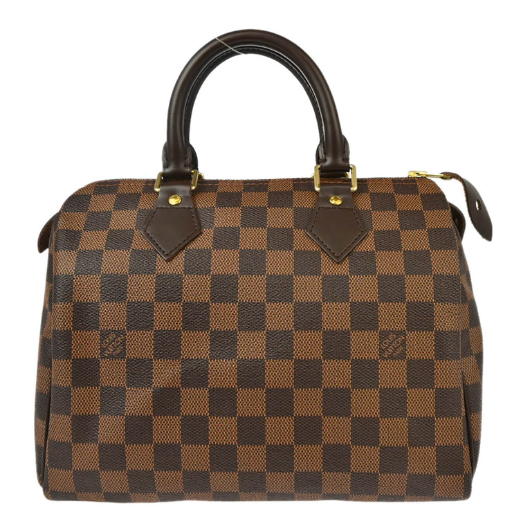 Louis Vuitton 2008 Brown Damier Speedy 25 Handbag N41365