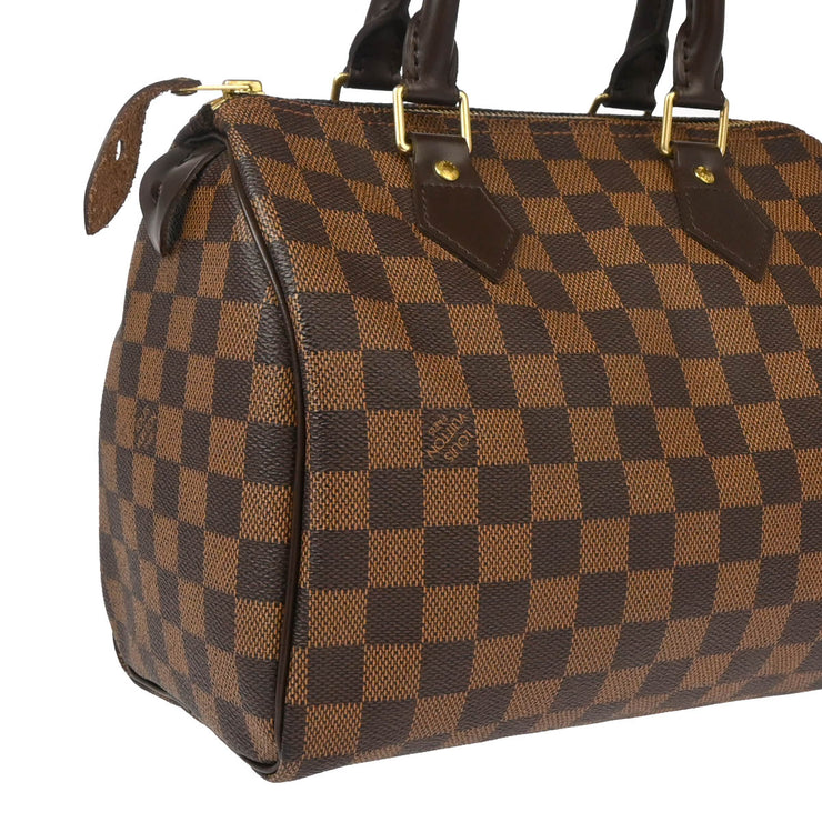 Louis Vuitton 2008 Brown Damier Speedy 25 Handbag N41365