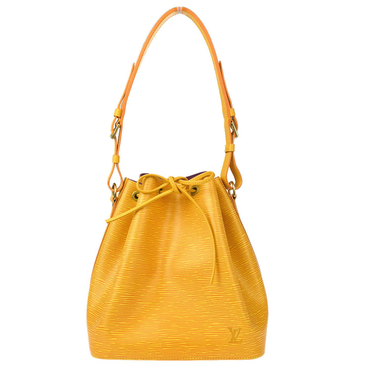 Louis Vuitton 1995 Yellow Epi Petite Noe Shoulder Bag M44109