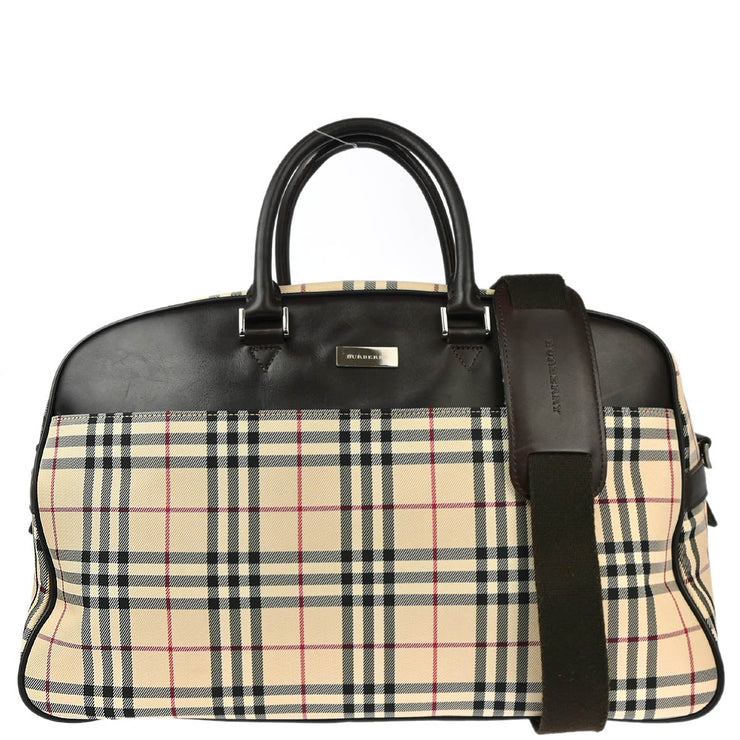 Burberry Beige Burberry Check 2way Shoulder Handbag