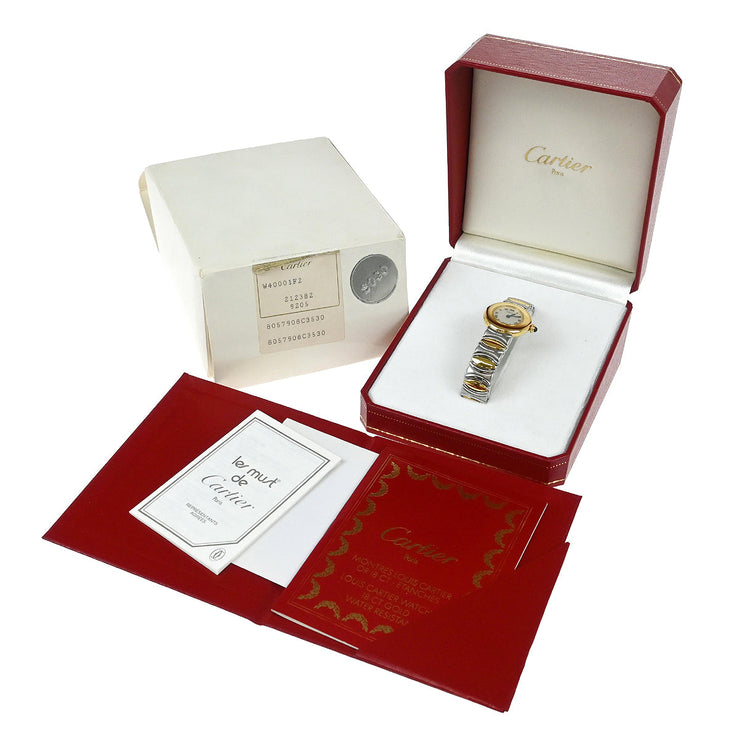 Cartier Ref.W40001 Must Colisee Bell Epoch Quartz Watch 18KYG SS