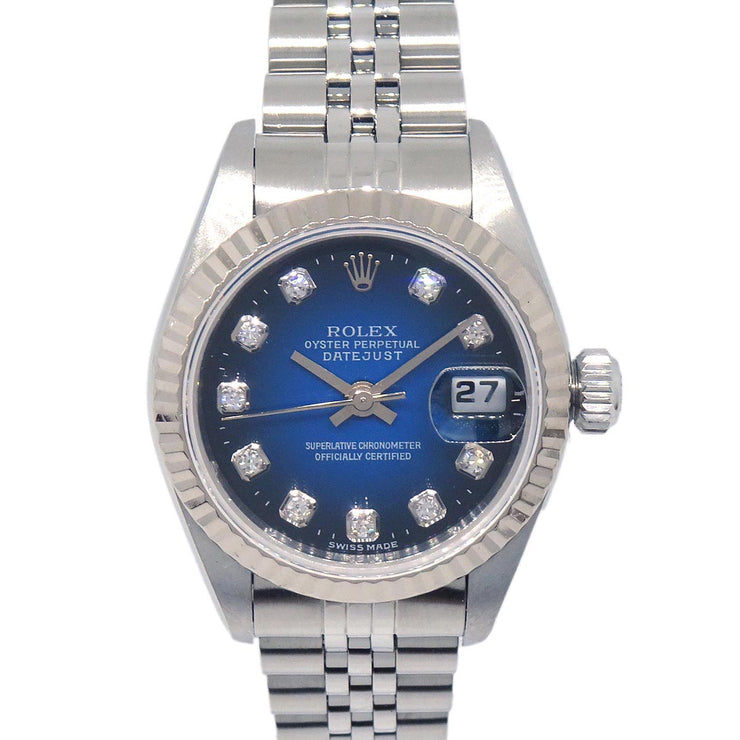 Rolex Oyster Perpetual Datejust 26mm Ref.69174G Watch SS Diamond