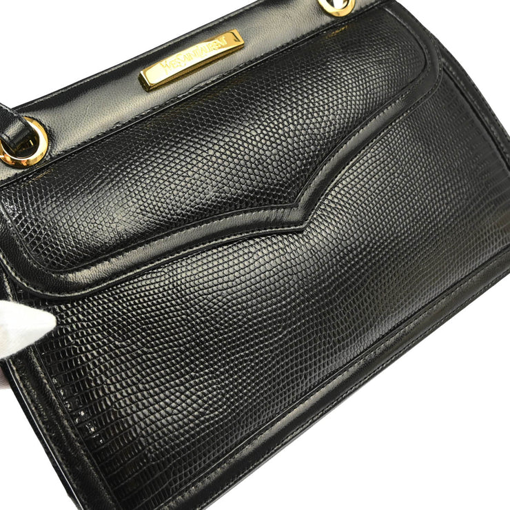 Yves Saint Laurent Black Leather Handbag