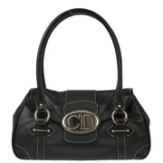 Christian Dior 2006 Black Leather Saint Germain Handbag