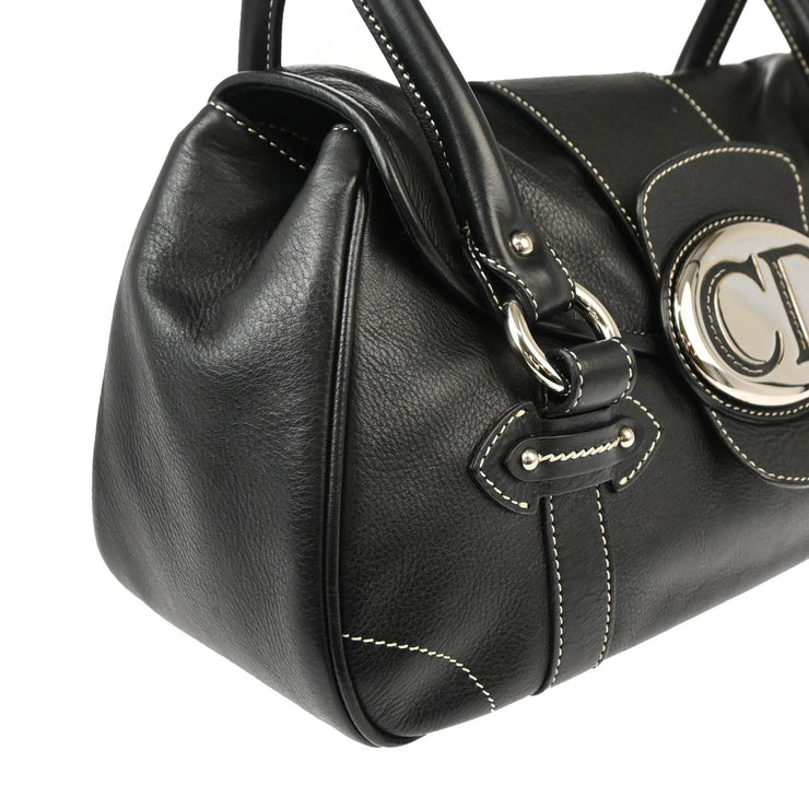 Christian Dior 2006 Black Leather Saint Germain Handbag