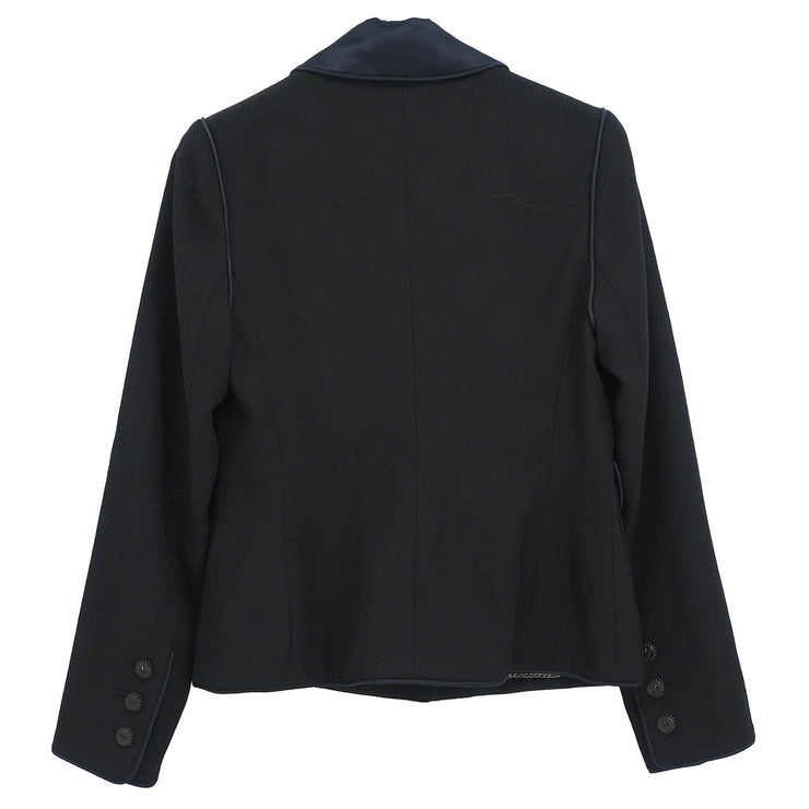 Chanel 1997 Single Breasted Jacket Black #36