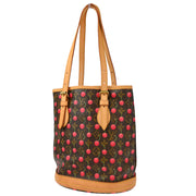 Louis Vuitton Monogram Cherry Bucket PM Tote Handbag M95012