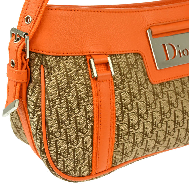 Christian Dior 2005 Brown Orange Trotter Street Chic Handbag