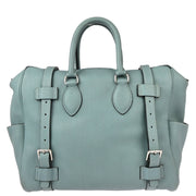 Hermes 2009 Ciel Taurillon Clemence Pursangle 31 Handbag