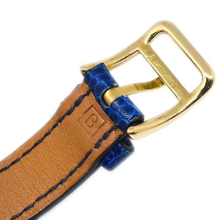 Hermes Kelly Watch Quartz Watch Blue Lizard