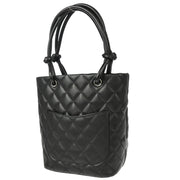 Chanel 2003-2004 Black Calfskin Cambon Ligne Tote Handbag