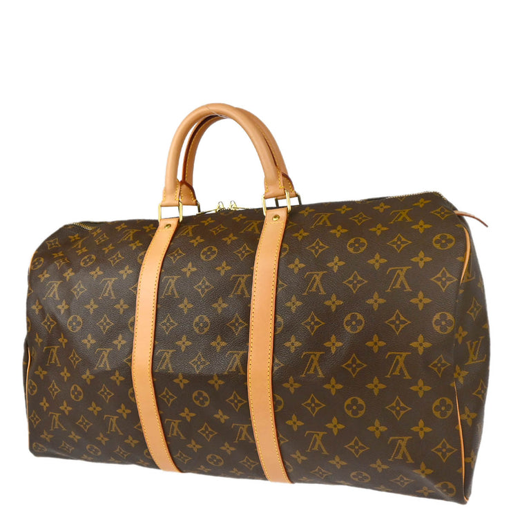 Louis Vuitton 2001 Monogram Keepall 50 Duffle Travel Handbag M41426