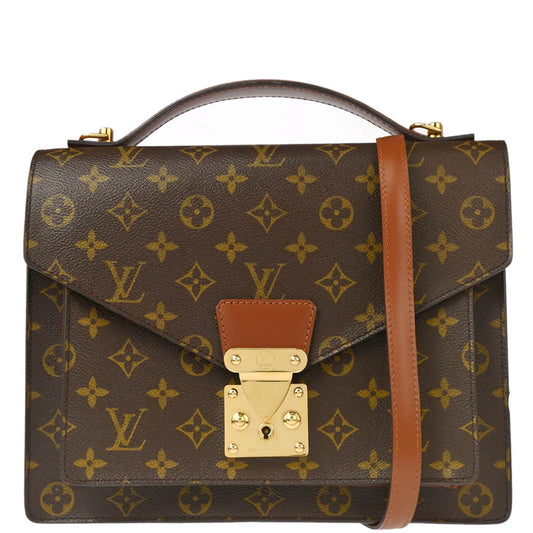 Louis Vuitton 2003 Monogram Monceau 28 Business Handbag M51185