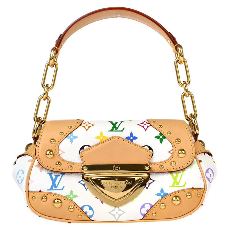 Louis Vuitton White Monogram Multicolor Marilyn Handbag M40127