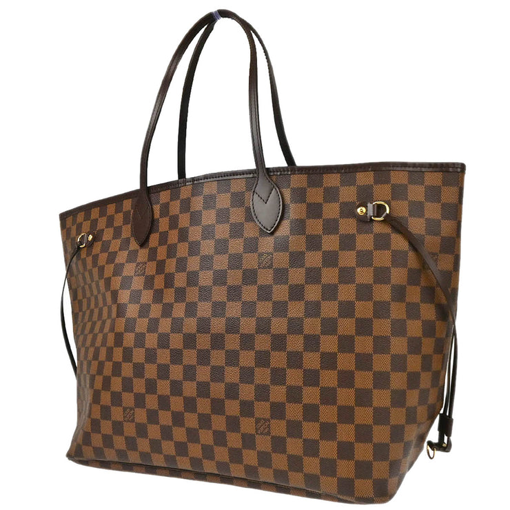 Louis Vuitton 2008 Damier Neverfull GM Tote Handbag N51106