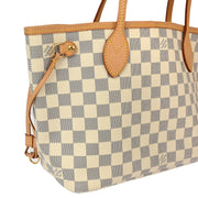 Louis Vuitton 2009 Damier Azur Neverfull PM Tote Handbag N51110