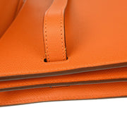 Hermes 2004 Orange Epsom Kelly Depeche 38 Business Handbag