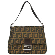 Fendi Brown Zucca Mamma Baguette Handbag