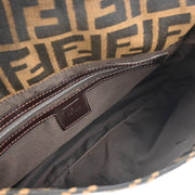 Fendi Brown Zucca Mamma Baguette Handbag