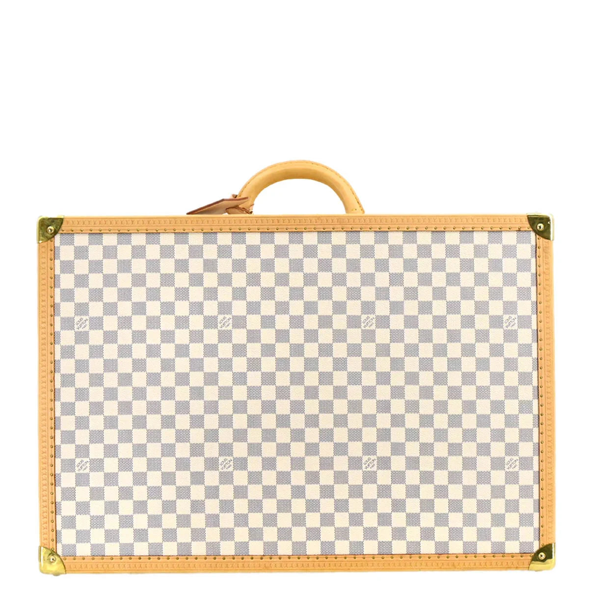 Louis Vuitton Damier Azur Alzer 60 Trunk Hard Case Bag