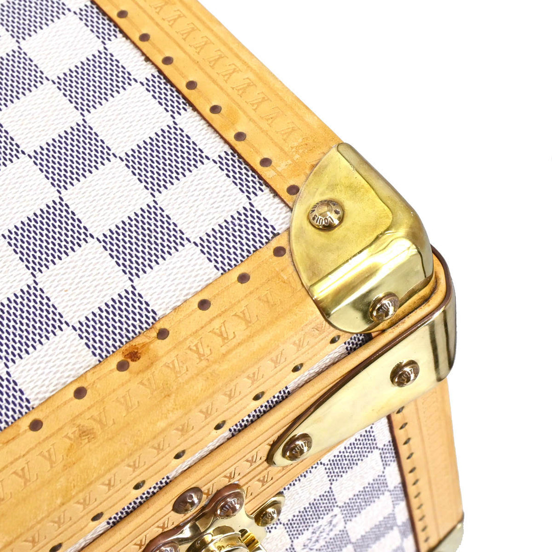 【アフォーダンス】Louis Vuitton カフスダミエ  ケースなし Louis Vuitton Damier Azur Alzer 60 Trunk Hard Case Bag