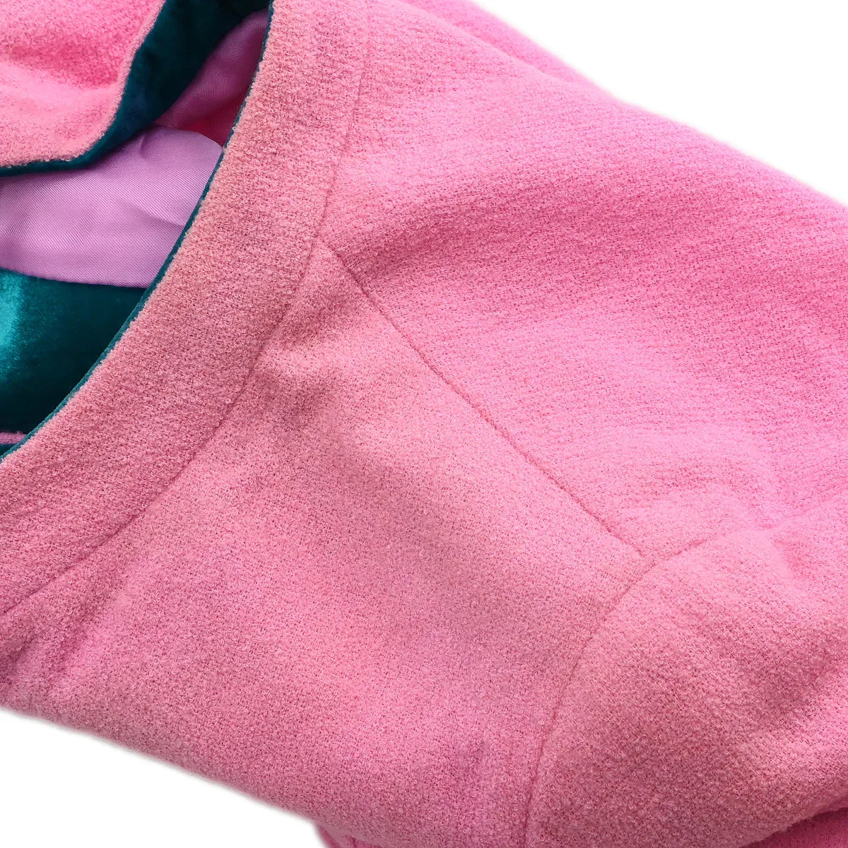 Chanel 1996 Setup Suit Jacket Skirt Pink #42