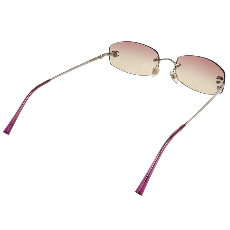 Chanel Sunglasses Eyewear Brown Purple Small Good