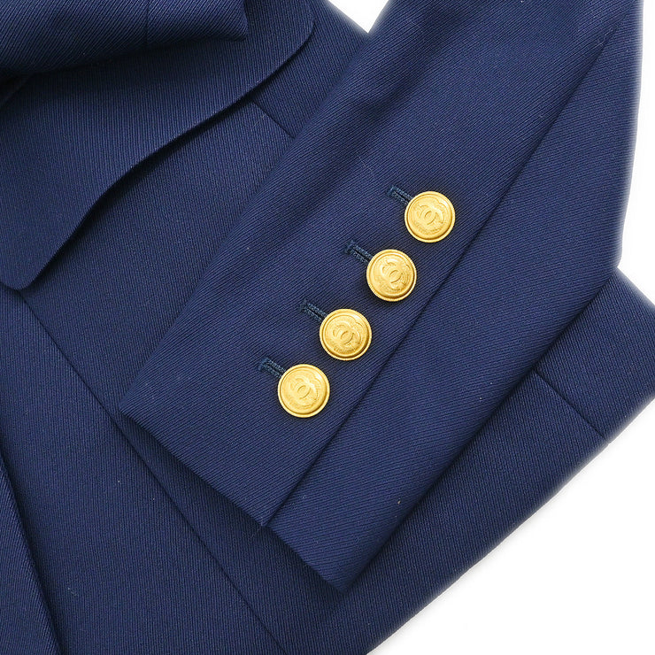 Chanel 1996 Double Breasted Jacket Navy #36