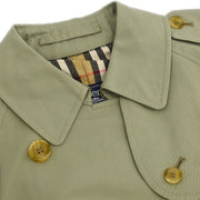 Burberrys Double Breasted Trench Coat Khaki #10Long