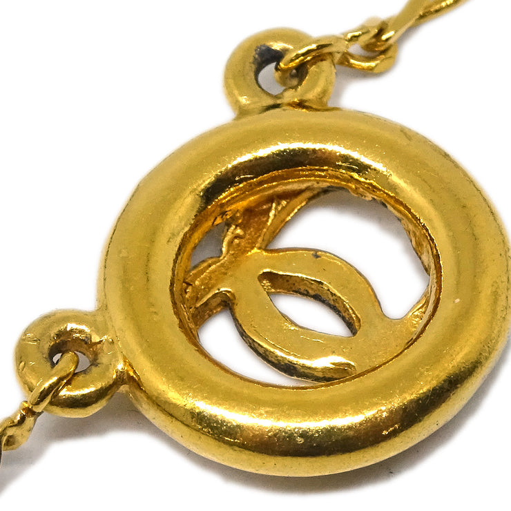 Chanel Medallion Pendant Necklace Gold 1983