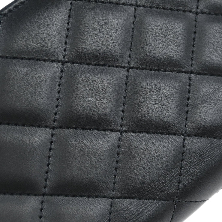 Chanel 2009-2010 Black Calfskin Cambon Ligne Long Wallet