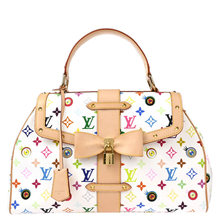 Louis Vuitton 2003 White Eye Love Monogram Sac Retro GM Handbag M92053