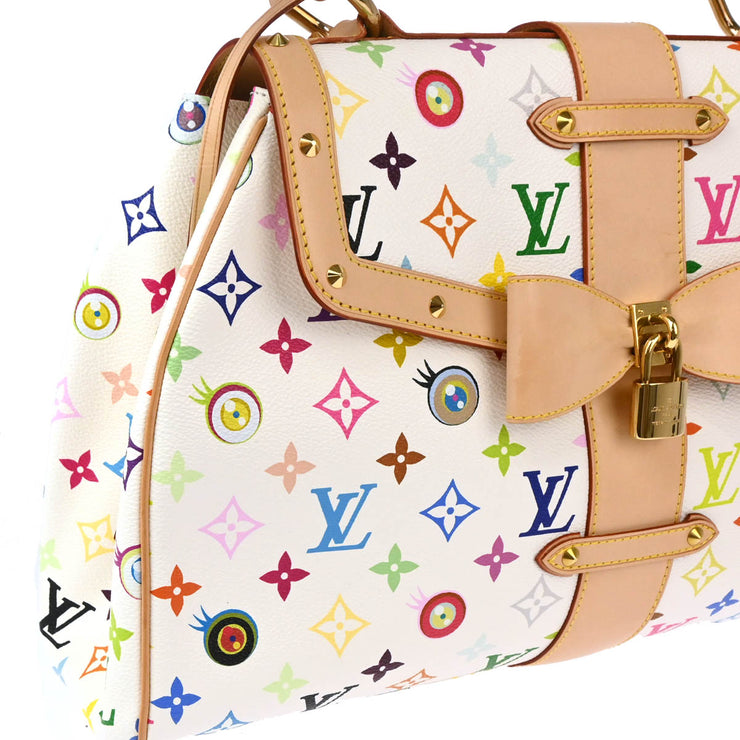 Louis Vuitton 2003 White Eye Love Monogram Sac Retro GM Handbag M92053