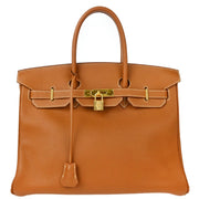 Hermes 2001 Gold Togo Birkin 35 Handbag