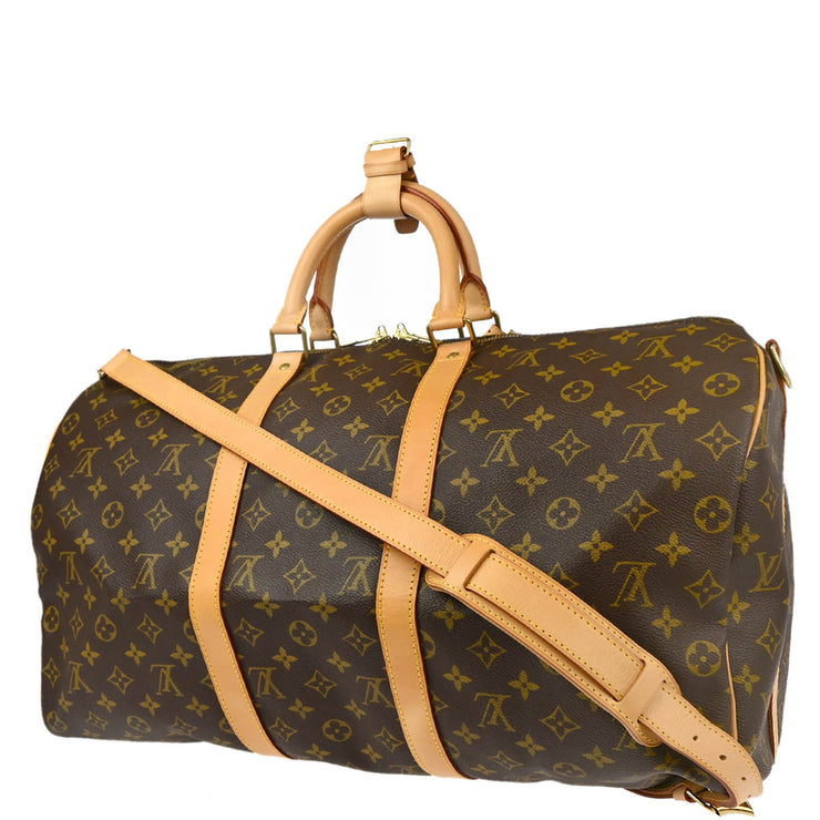 Louis Vuitton 1997 Monogram Keepall Bandouliere 50 2way Shoulder Duffle Bag M41416