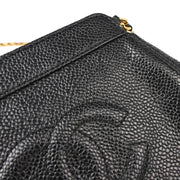 Chanel 1997-1999 Black Caviar Shoulder Bag