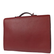 Hermes 2002 Rouge H Fjord Sac a Depeches 38 Briefcase