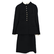 Chanel 1997 Setup Suit Jacket Skirt Black #38