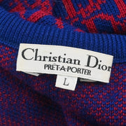 Christian Dior Trotter Sweater Navy Red #L