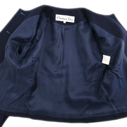 Christian Dior Setup Suit Jacket Skirt Navy #7