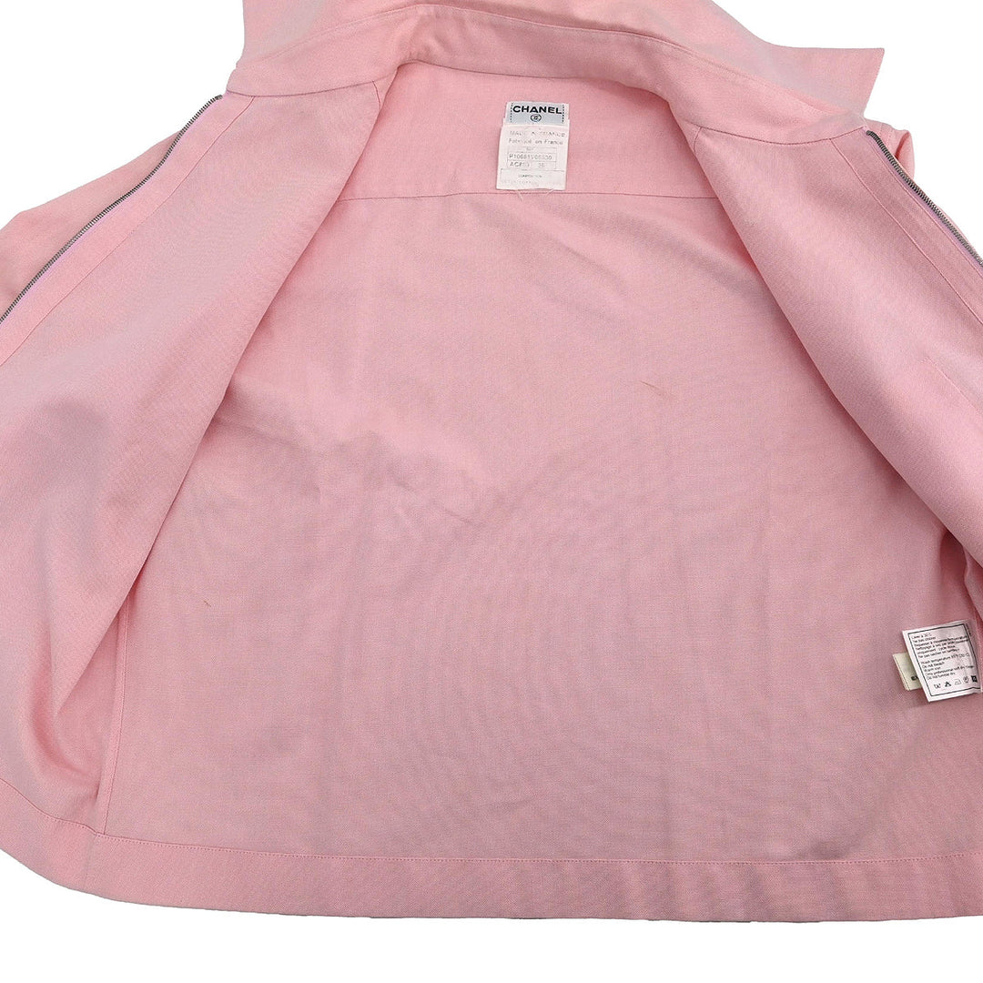 Chanel 1998 Zip Up Jacket Pink #38 – AMORE Vintage Tokyo